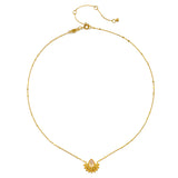 Elegant display of the Majestic Light Moonstone Necklace, highlighting its intricate design and connection to spiritual practice, meditation, and zodiac symbolism for meaningful connections.
