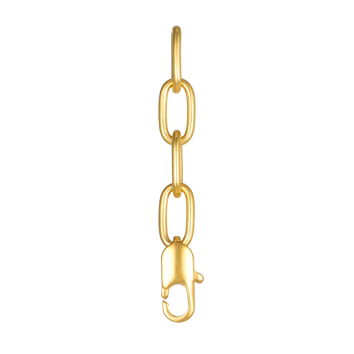 Gold necklace chain extender featuring a secure clasp, part of the Endless Love Charm Necklace Set, perfect for customizing length for spiritual jewelry and yoga practices.