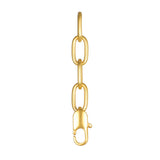 Gold necklace chain extender featuring a secure clasp, part of the Endless Love Charm Necklace Set, perfect for customizing length for spiritual jewelry and yoga practices.