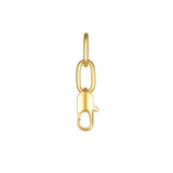 Gold charm holder link from the Endless Love Charm Necklace Set, designed to enhance spiritual and meaningful expressions in meditation and protection rituals.