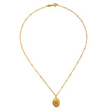 Opal Locket Necklace