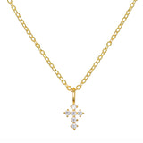 Cross Cz Necklace