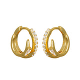 Hoop CZ Earrings
