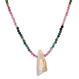 Tourmaline Citrine Drop Necklace