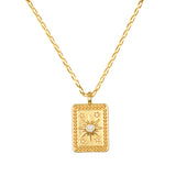 White Topaz Celestial Necklace