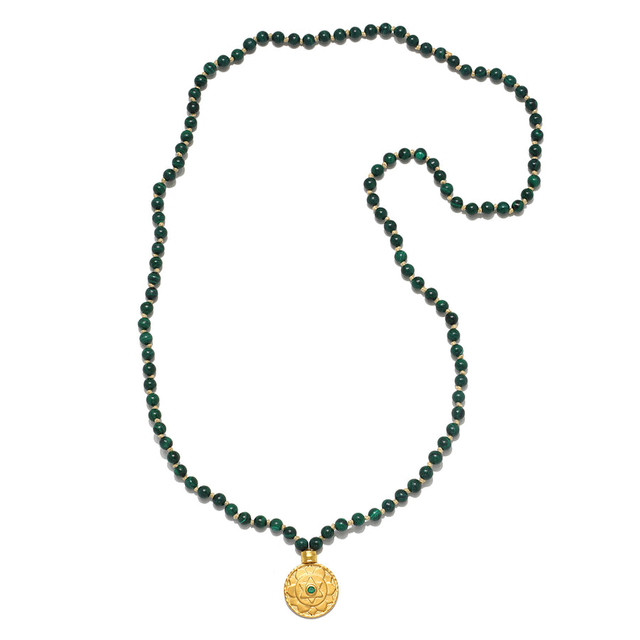 Malachite Heart Chakra Mala