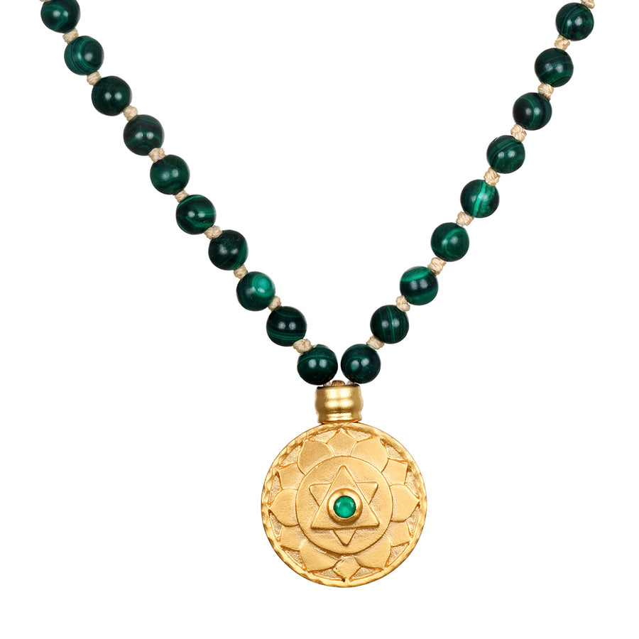 Malachite Heart Chakra Mala