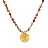 Divine Connection Rutilated Quartz Mandala Mala
