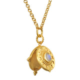 Moon Phases Moonstone Manifestation Locket Necklace