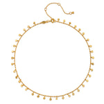 Detailed view of the multi coin charm choker from the Intention of Protection Necklace Set, representing a unique combination of spiritual elements that enhance protection and manifestation.