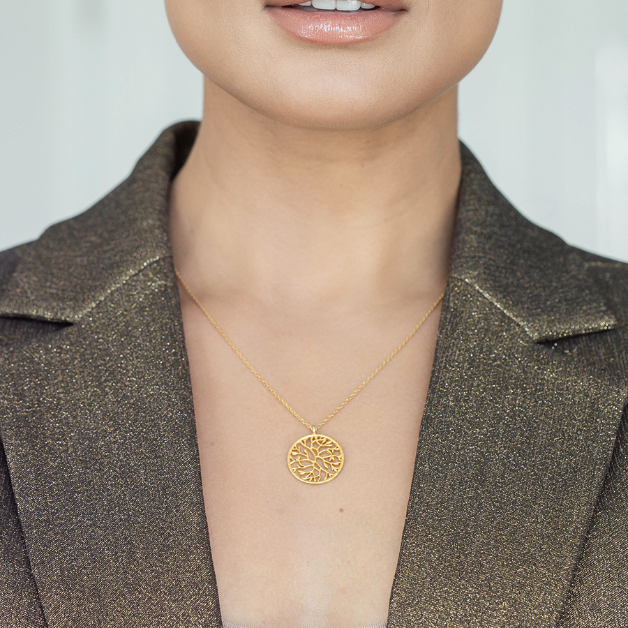 Gold Charm Necklace - Ocean, Ana Luisa