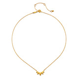 The Beauty of Transformation Lotus Petal Necklace, featuring five elegant lotus petals crafted in 18kt gold plating, representing spiritual protection and charm. An ideal piece for those who appreciate the deeper meaning in their jewelry.