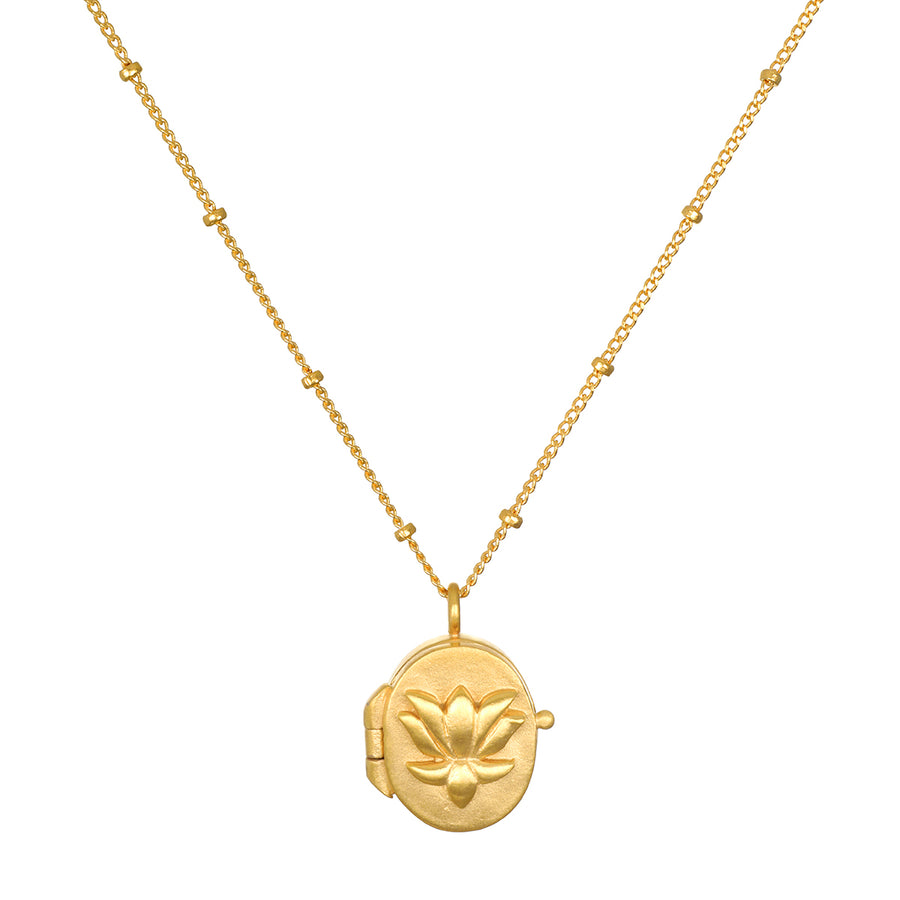 Promise of Potential Lotus Locket Necklace