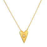 Infinitely Loved Heart Necklace featuring a heart pendant inscribed with a detailed flower, adorned with a white topaz gemstone. This beautiful piece embodies spiritual jewelry designed for meditation and manifestation, perfect for those seeking meaningful connections while embracing positivity and individuality.
