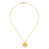 Cradled in Positivity Hamsa Necklace featuring an 18kt gold plated pendant and moonstone, embodying spiritual jewelry perfect for meditation, serving as a talisman for protection and meaningful manifestation in your yoga practice.