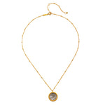 The Shine in Sisterhood Constellation Necklace displayed elegantly against a plain background, showcasing its charm and significance. This piece is a beautiful representation of spiritual jewelry that enhances your connection to the universe, aiding in meditation and manifestation practices.