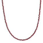 Grounded in Positivity Red Garnet Root Chakra Choker, a beautiful spiritual jewelry piece made with 2.4mm faceted round shaded red garnet beads, perfect for meditation and manifestation, serving as a talisman for protection and enhancing your yoga practice.