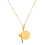 Take Flight Butterfly Pearl Locket Necklace shown from the back, highlighting its elegant locket design, ideal for those seeking meaningful spiritual jewelry for protection, yoga, and personal growth.