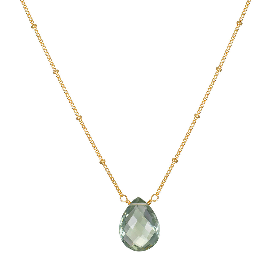 Prosperous Journey Green Amethyst Necklace