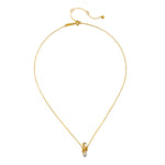 Eternal Spirit Clear Quartz Snake Necklace displayed on a plain background, emphasizing its design as a talisman of spirituality, perfect for meditation, yoga, and meaningful manifestation.