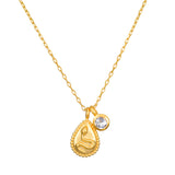 Snake White Topaz Necklace