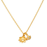 Double Lotus Necklace
