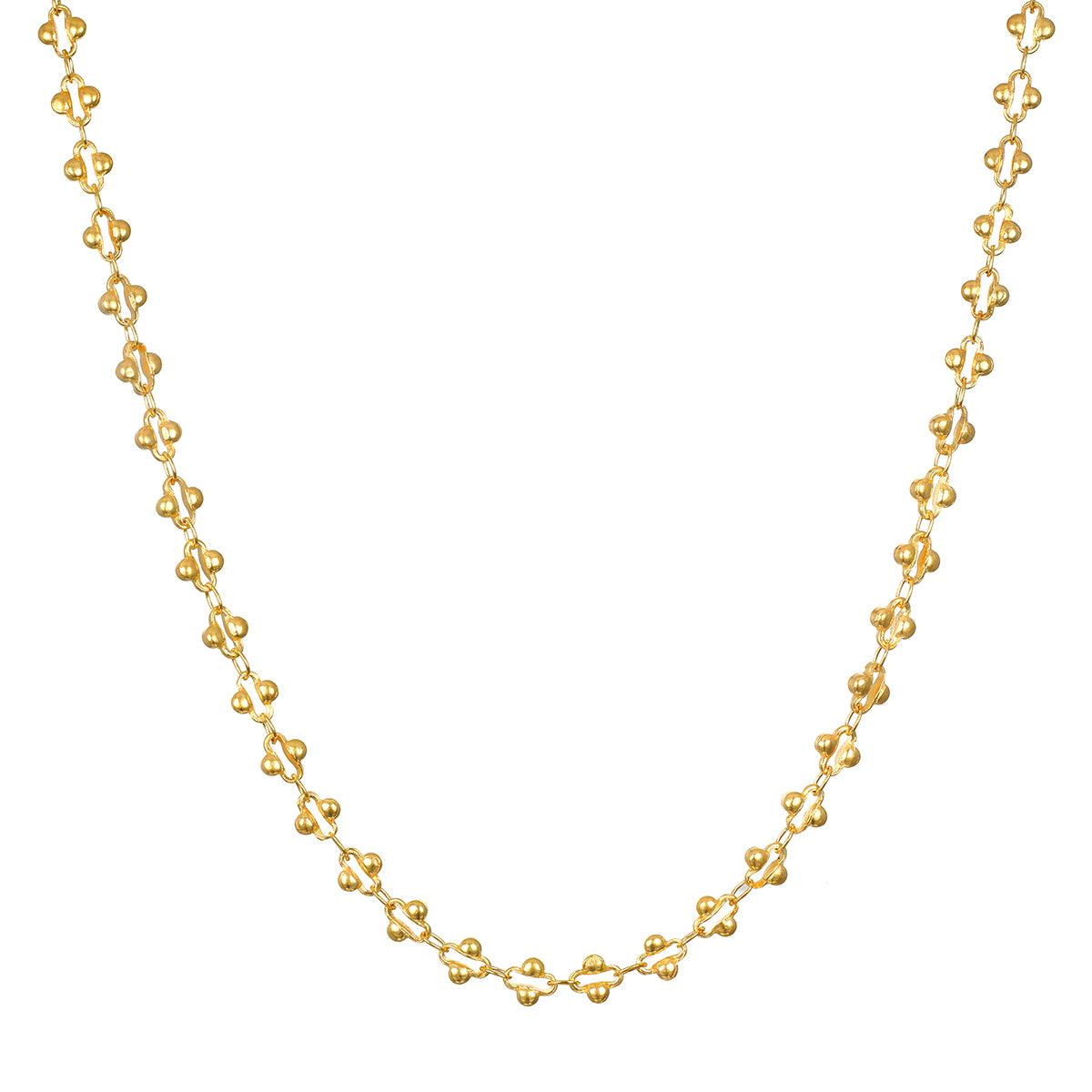 Golden Hour Coin Chain Necklace, featuring a delicate link design in 18k gold plate over brass, perfect for layering or wearing alone. This spiritual jewelry embodies the essence of the sun's golden glow, making it a meaningful talisman for meditation, protection, and manifestation.