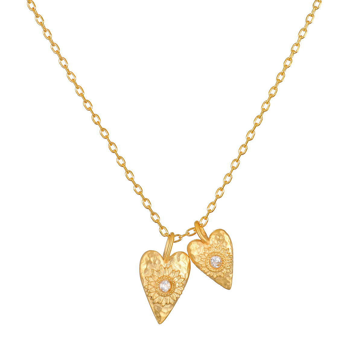 Sacred Connection White Topaz Lotus Heart Necklace | Satya Jewelry