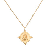 Goddess of Strength Durga Coin Necklace