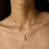 Manifest Abundance Blue Topaz Necklace & Earring Set
