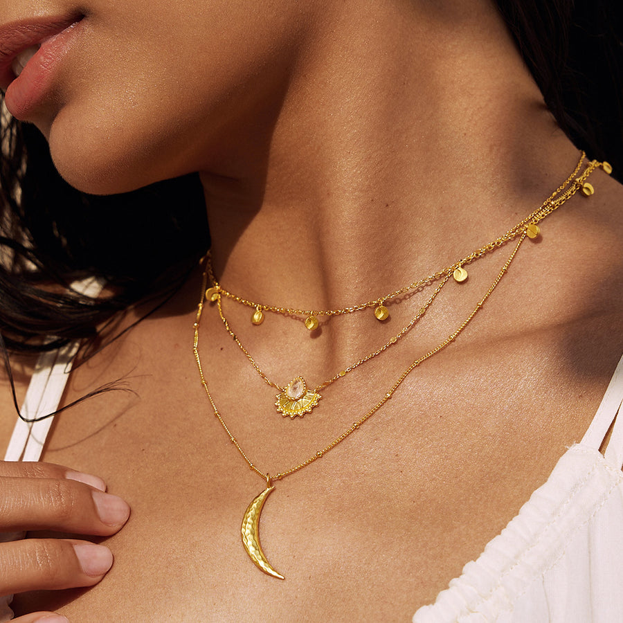 Moon Phases of Femininity Gold Choker