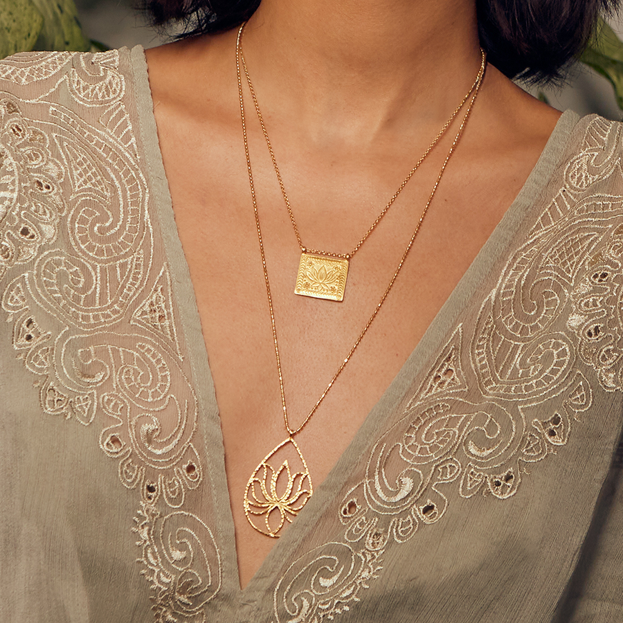 Sacred Commencement Lotus Necklace