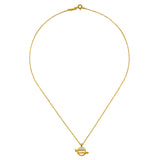 The Equal Means Equal necklace laid out on a plain background, exhibiting its stylish design and glowing gold finish. This protective and meaningful jewelry piece resonates with the essence of spirituality, ideal for yoga enthusiasts and those seeking a powerful amulet of equality.