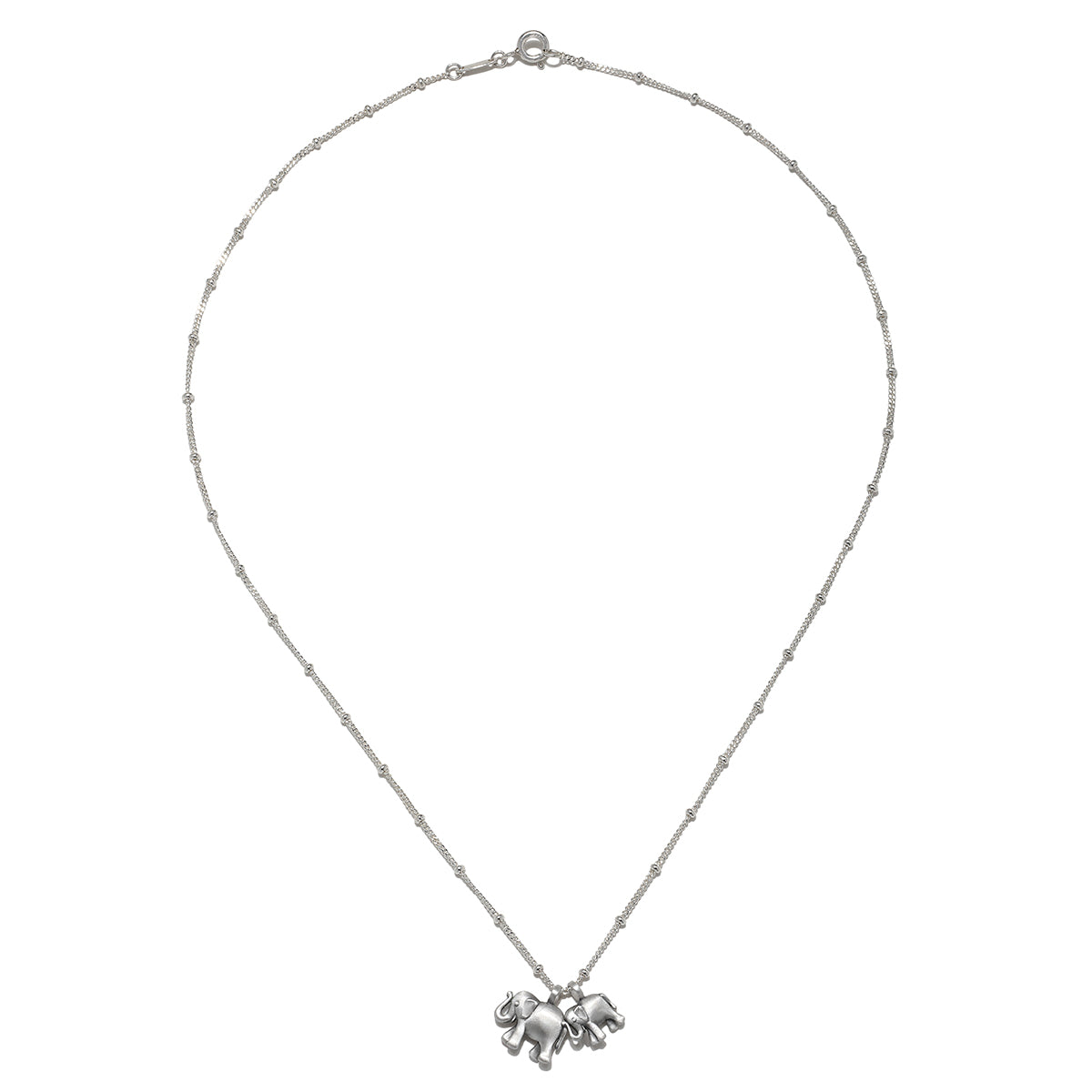 Elephant Love Silver Necklace | Satya Jewelry
