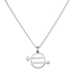 Equal Means Equal - Equality Necklace Silver, featuring a stylish silver pendant symbolizing equality, justice, and freedom, ideal for spiritual jewelry, meditation, and as a meaningful talisman representing manifestation and protection in yoga.