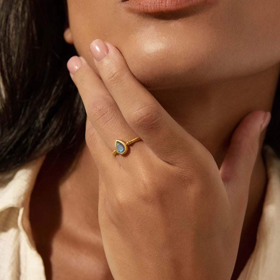 Inner Knowing Labradorite Pear Ring
