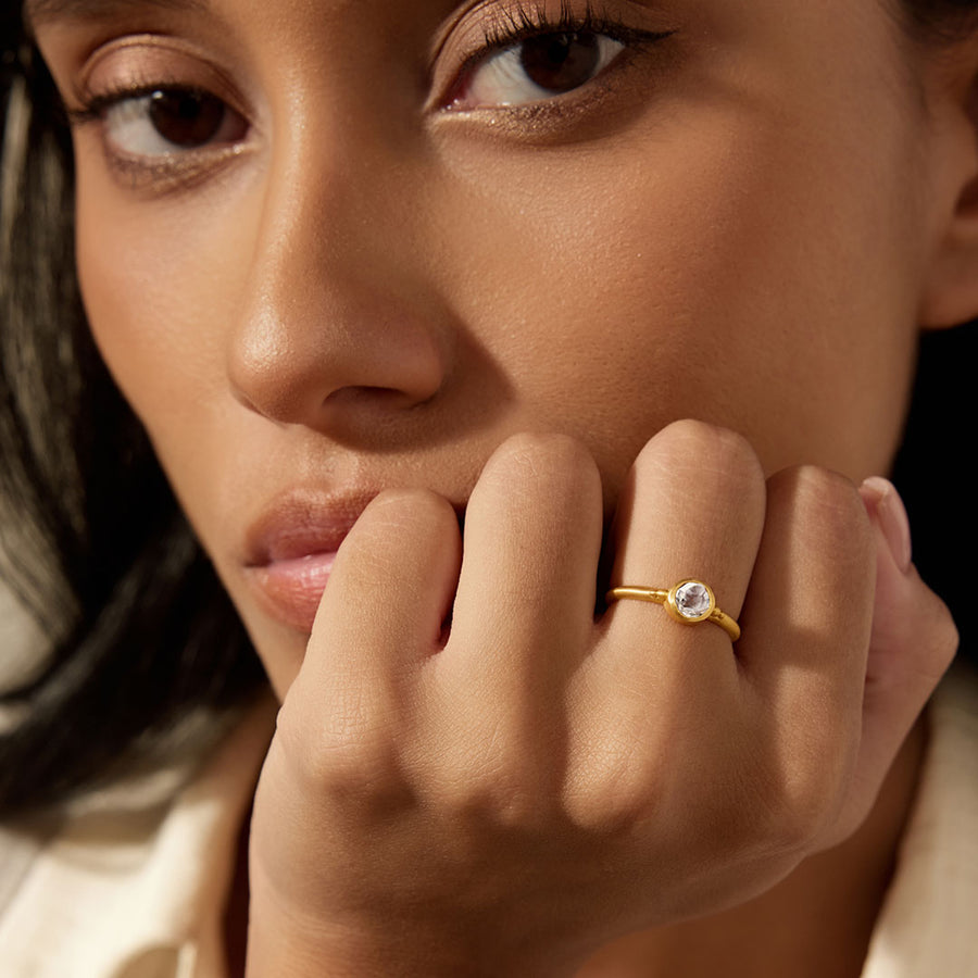 Second Sight White Topaz Ring