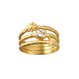 Radiant Harmony Celestial Ring Set