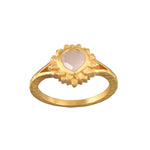 Journey to Love Rose Quartz Lotus Heart Ring displayed elegantly, symbolizing spiritual jewelry, meditation, and transformation with its rose quartz centerpiece. This talisman invites love and meaningful energy into your life, perfect for those into zodiac, malas, and yoga.