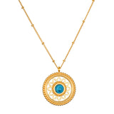 Turquoise Mandala Necklace