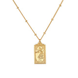 The Lovers Tarot Card Necklace