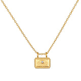 White Topaz Evil Eye Necklace