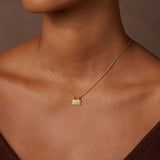 White Topaz Evil Eye Necklace