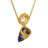 Sacred Protector Lapis Celestial Locket Necklace