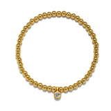 Shine With Clarity White Topaz Bead Bracelet