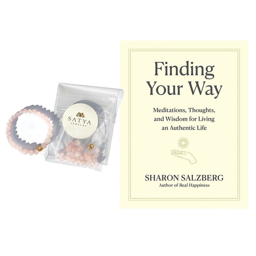 Renewed Love Rose Quartz Bracelet Mala & Book Kit