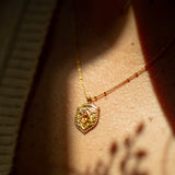 Taryn Truly Protect Your Peace Citrine Necklace
