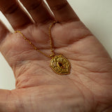 Taryn Truly Protect Your Peace Citrine Necklace