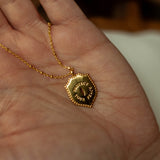 Taryn Truly Protect Your Peace Citrine Necklace
