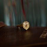 Taryn Truly Protect Your Peace Citrine Shield Ring